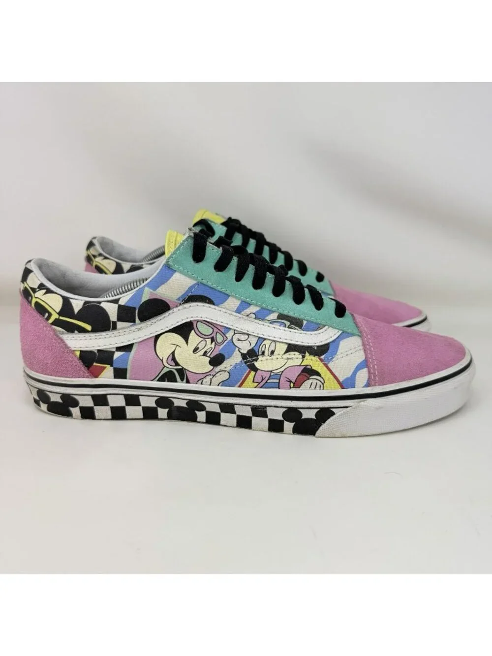 VANS Old Skool x Disney 80s Mickey Minnie Shoe Multicolor Men’s Size 12